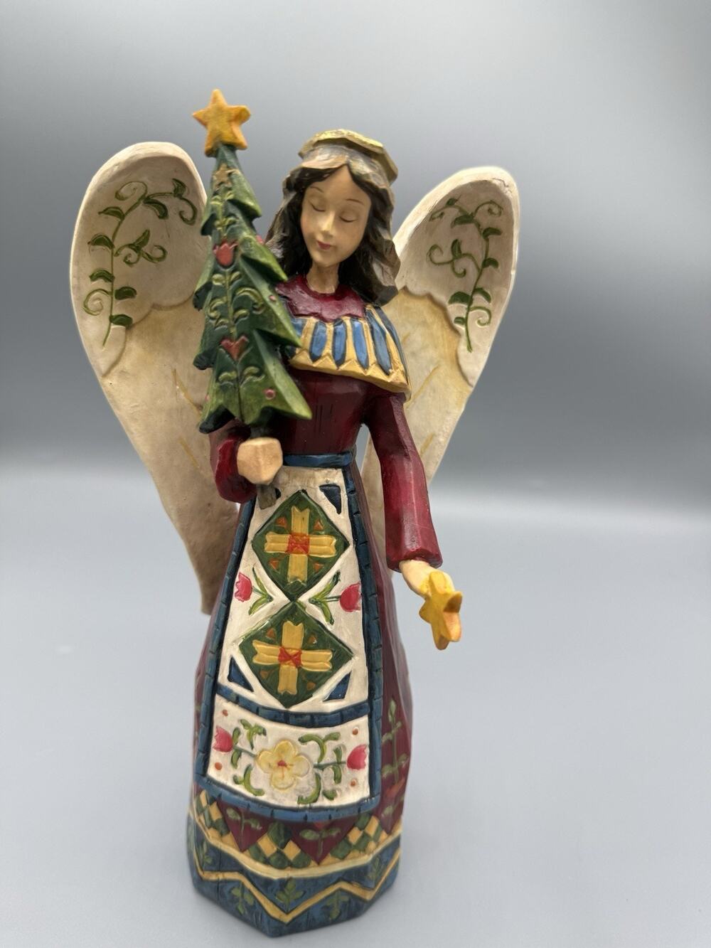 St Nicholas Square Winterland 2009 Angel Christmas Tree Figurine 10”